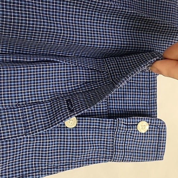 Chaps Button Down Long Sleeve Dress Shirt Sz 7 Like New - Picture 6 of 6